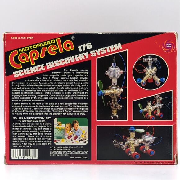 Vintage Capsela Motorized Science Discovery System 175 1990 STEM Kit Projects - Picture 4 of 5
